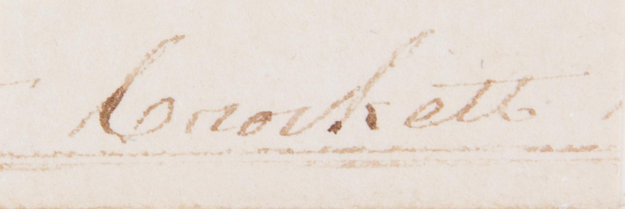CROCKETT, DAVID ("DAVY") Clipped signature ("Crockett"). Framed with repro. portrait photograph.