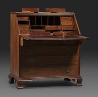 A Chippendale Style Mahogany Slant Front Desk
