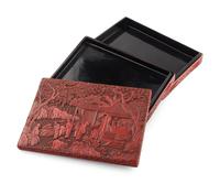 A Large Chinese Carved Red Lacquer Box