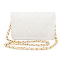 Chanel, Flap Bag in Quilted White Leather