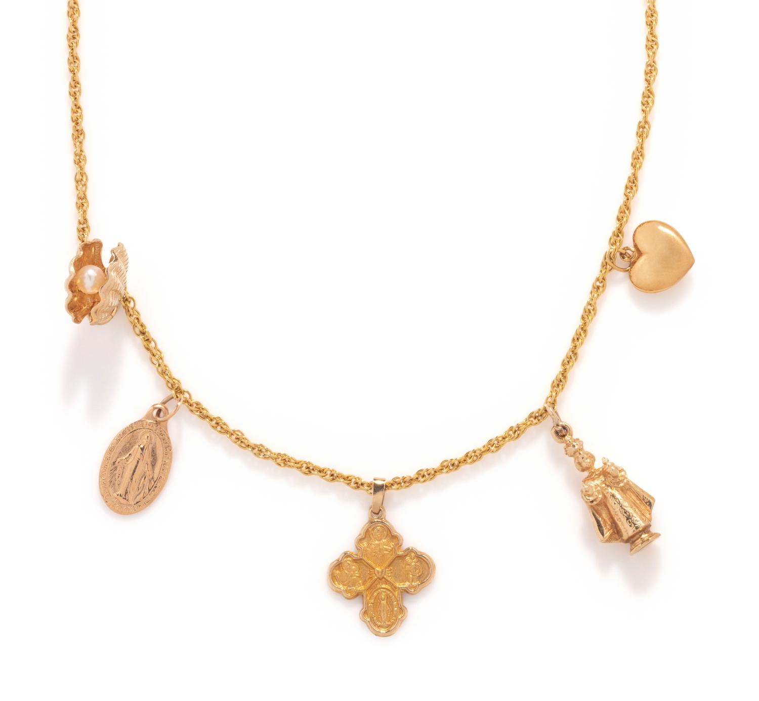 RELIGIOUS CHARMS NECKLACE