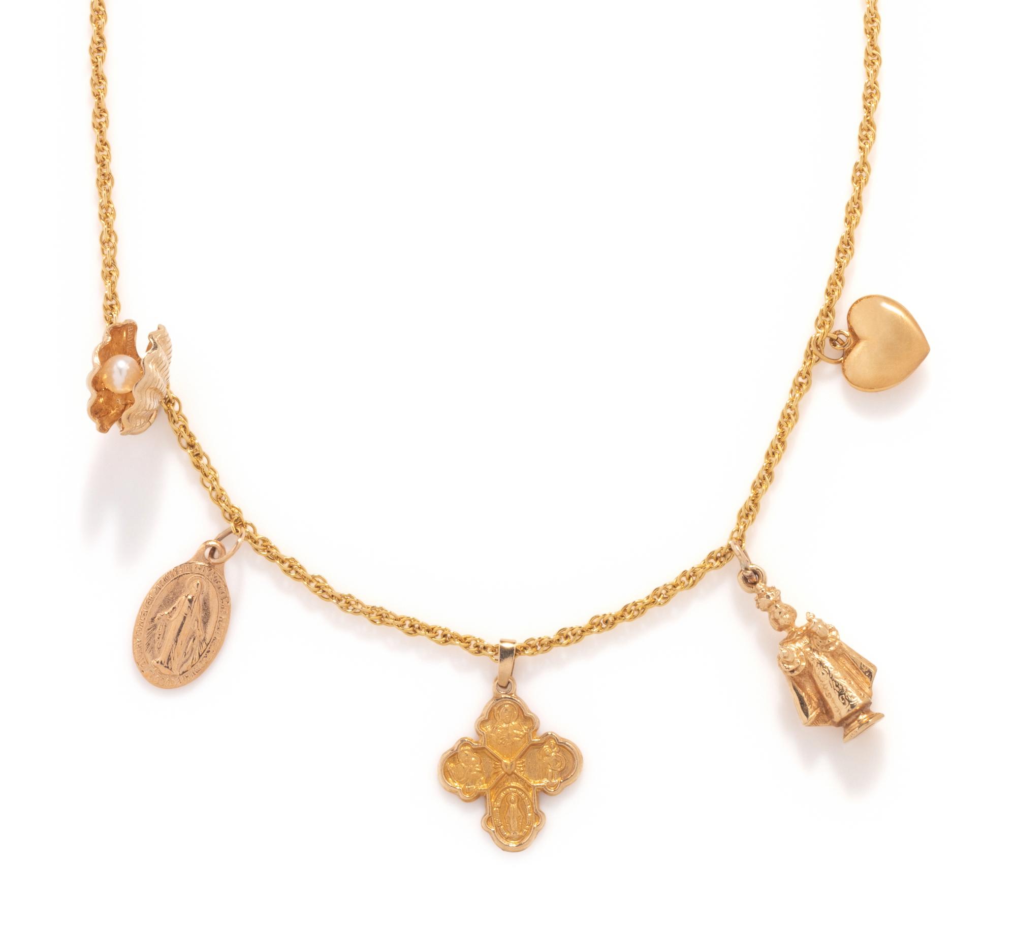 RELIGIOUS CHARMS NECKLACE