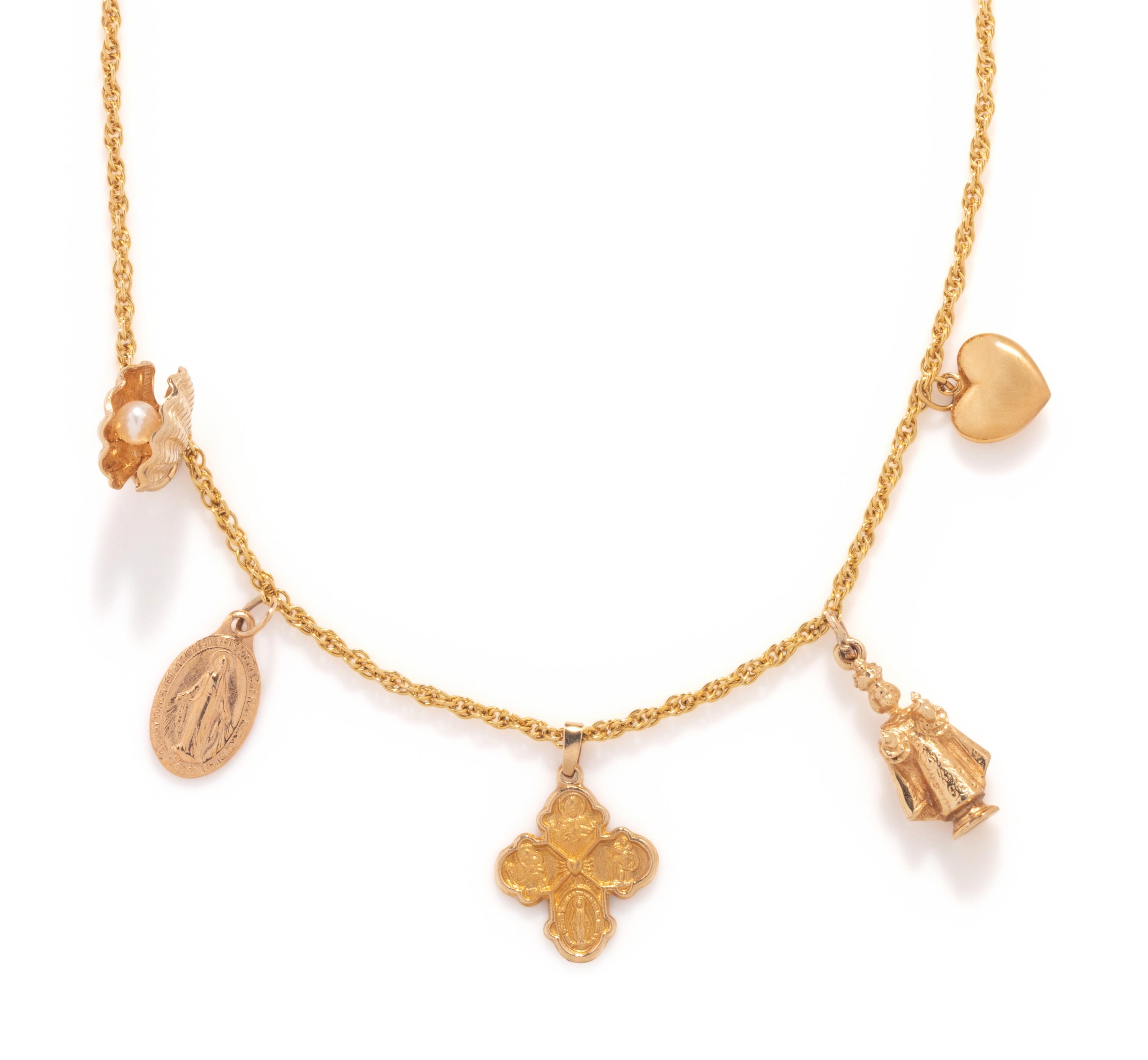 RELIGIOUS CHARMS NECKLACE