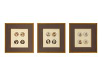 A Set of Twelve Vienna Style Porcelain Hand-Painted Portrait Medallions