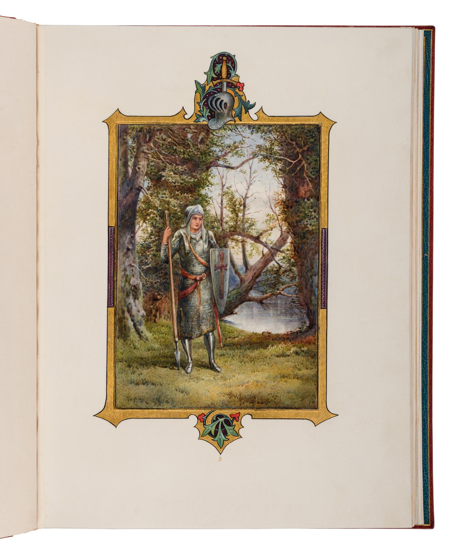 SANGORSKI, Alberto, calligrapher and illuminator. -- KEATS, John (1795-1821). "La Belle Dame sans Merci" -- "Ode on a Grecian Urn" -- "Ode to Psyche." London, 1928.