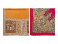 Two Designer Scarves: One Yves Saint Laurent and One Oscar de la Renta