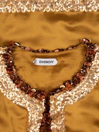 Givenchy Haute Couture Embellished Satin Top, 1980-90s