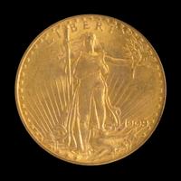 A United States 1909/8 St. Gaudens $20 Gold Coin