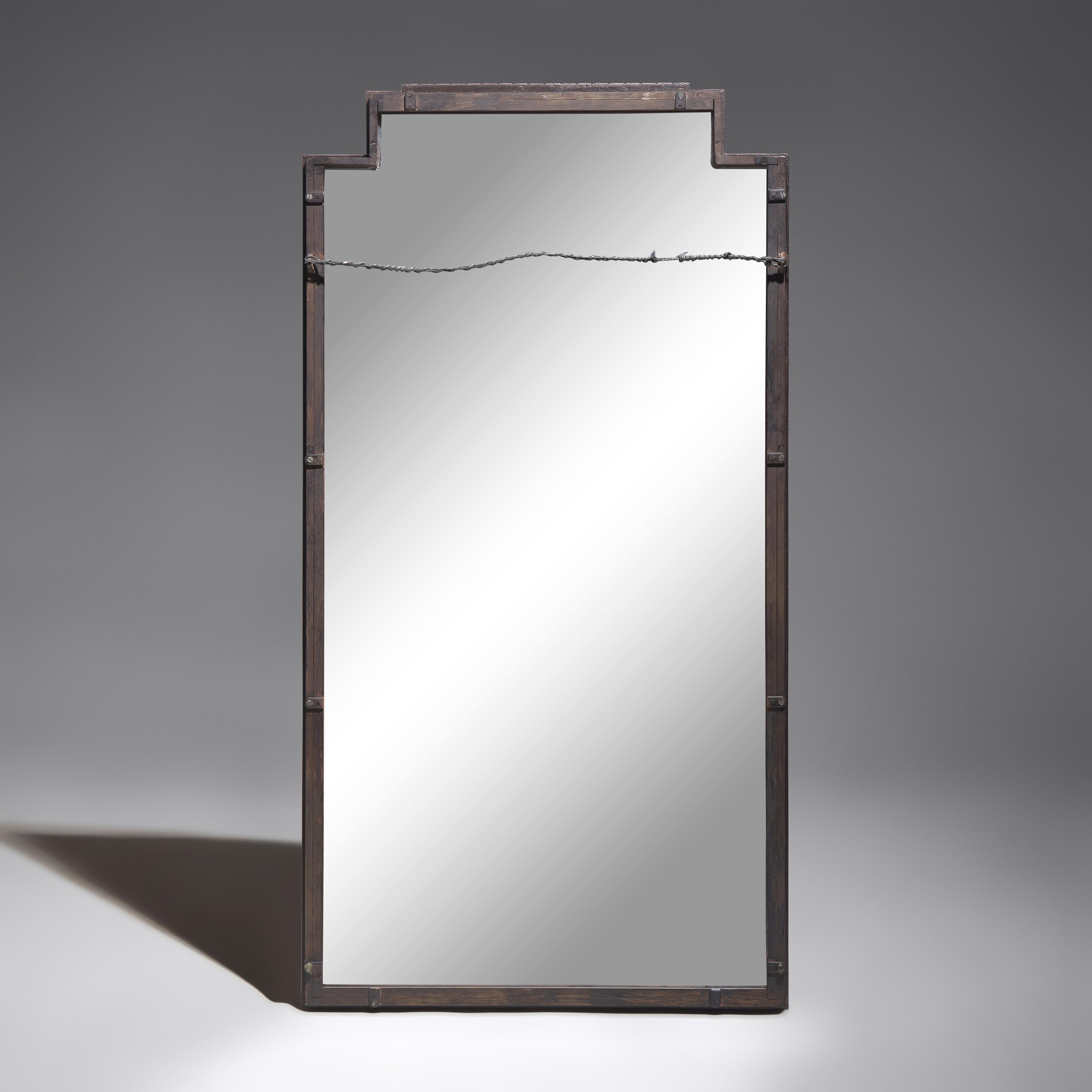 Edgar Brandt (French, 1880-1960) — French Art Deco Mirror, c. 1930
