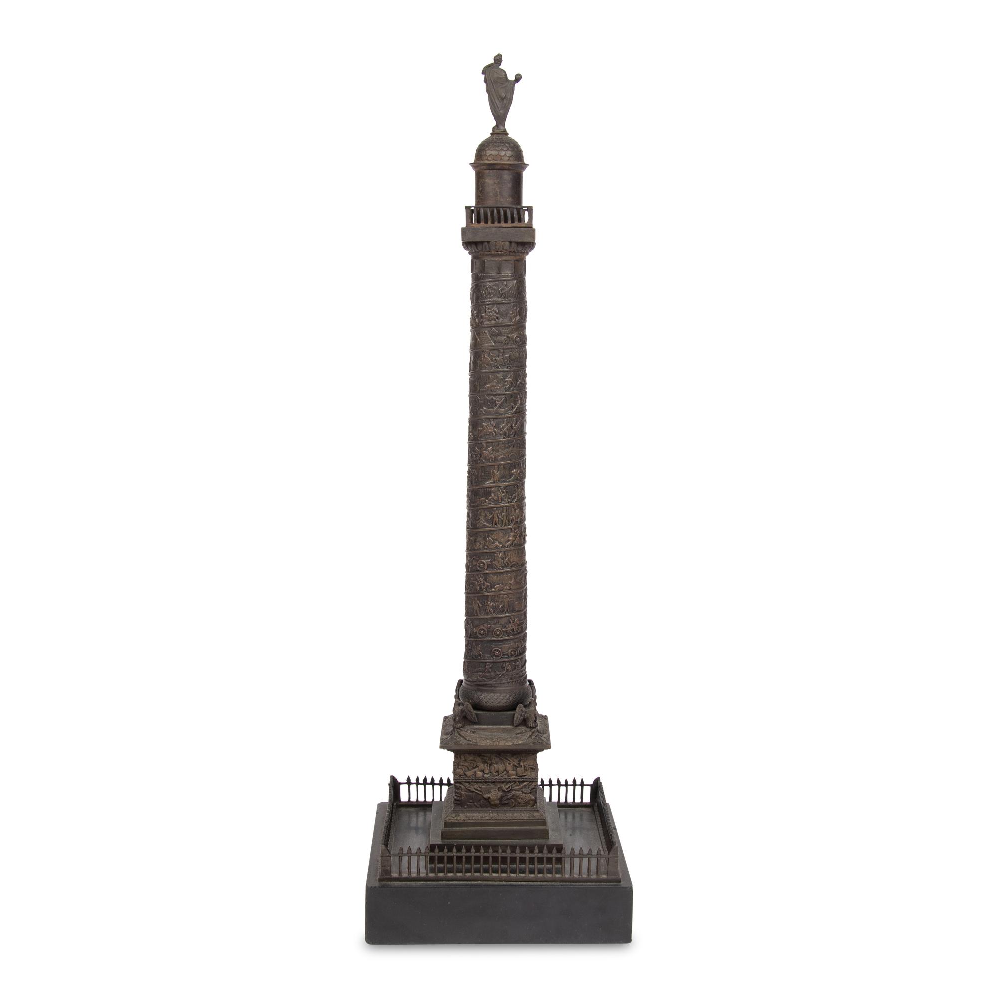 A Grand Tour Bronze Model of the Vendôme Column