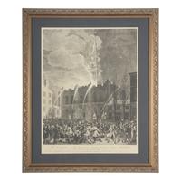 [Philadelphia] The Conflagration of the Masonic Hall Chestnut Street Philadelphia. which occurred on the Night of the 9th of March 1819...