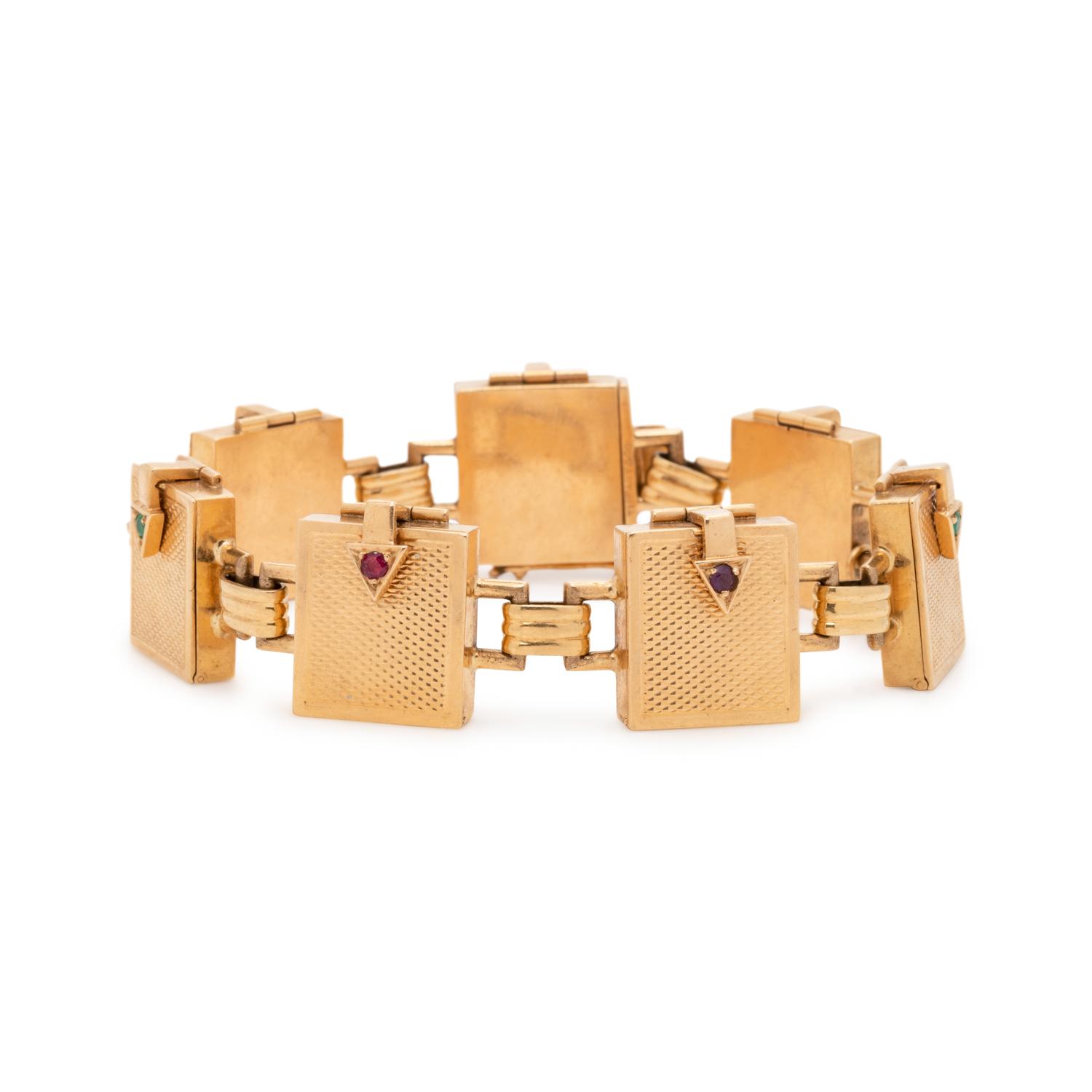 TIFFANY & CO., RETRO, YELLOW GOLD 'DEAREST' BRACELET