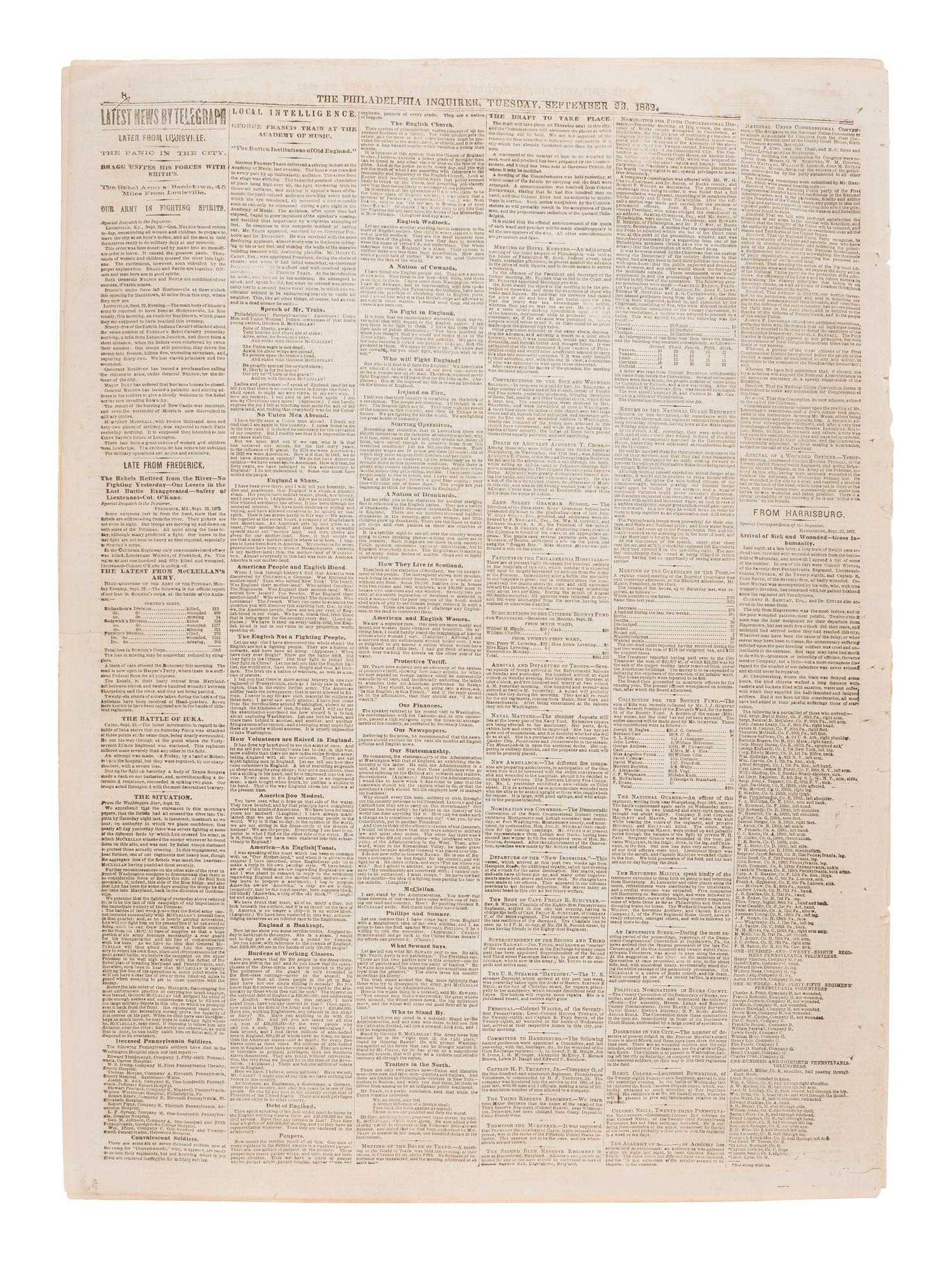 [AFRICAN AMERICANA]. Print ephemera related to enslavement and racism, comprising: