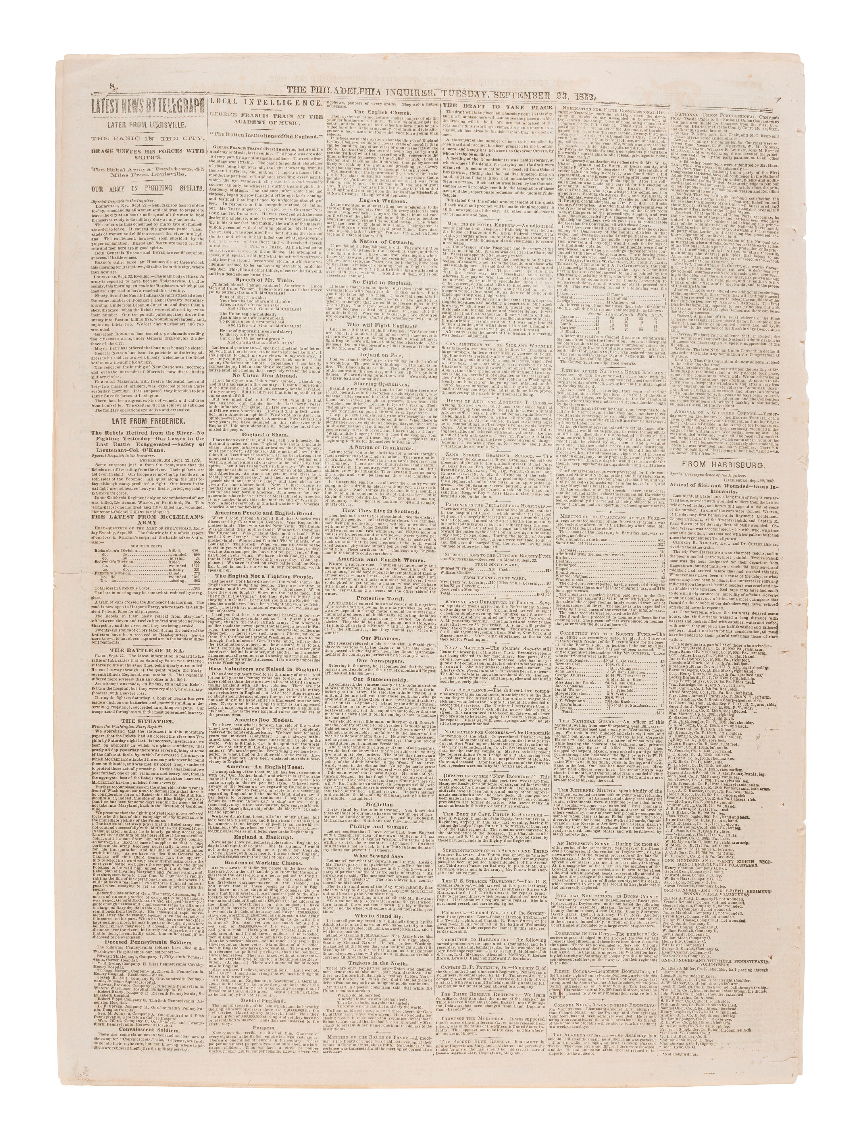 [AFRICAN AMERICANA]. Print ephemera related to enslavement and racism, comprising: