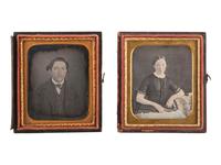 [EARLY PHOTOGRAPHY]. A collection of 22 sixth plate daguerreotype portraits of young adults and teenagers, including: