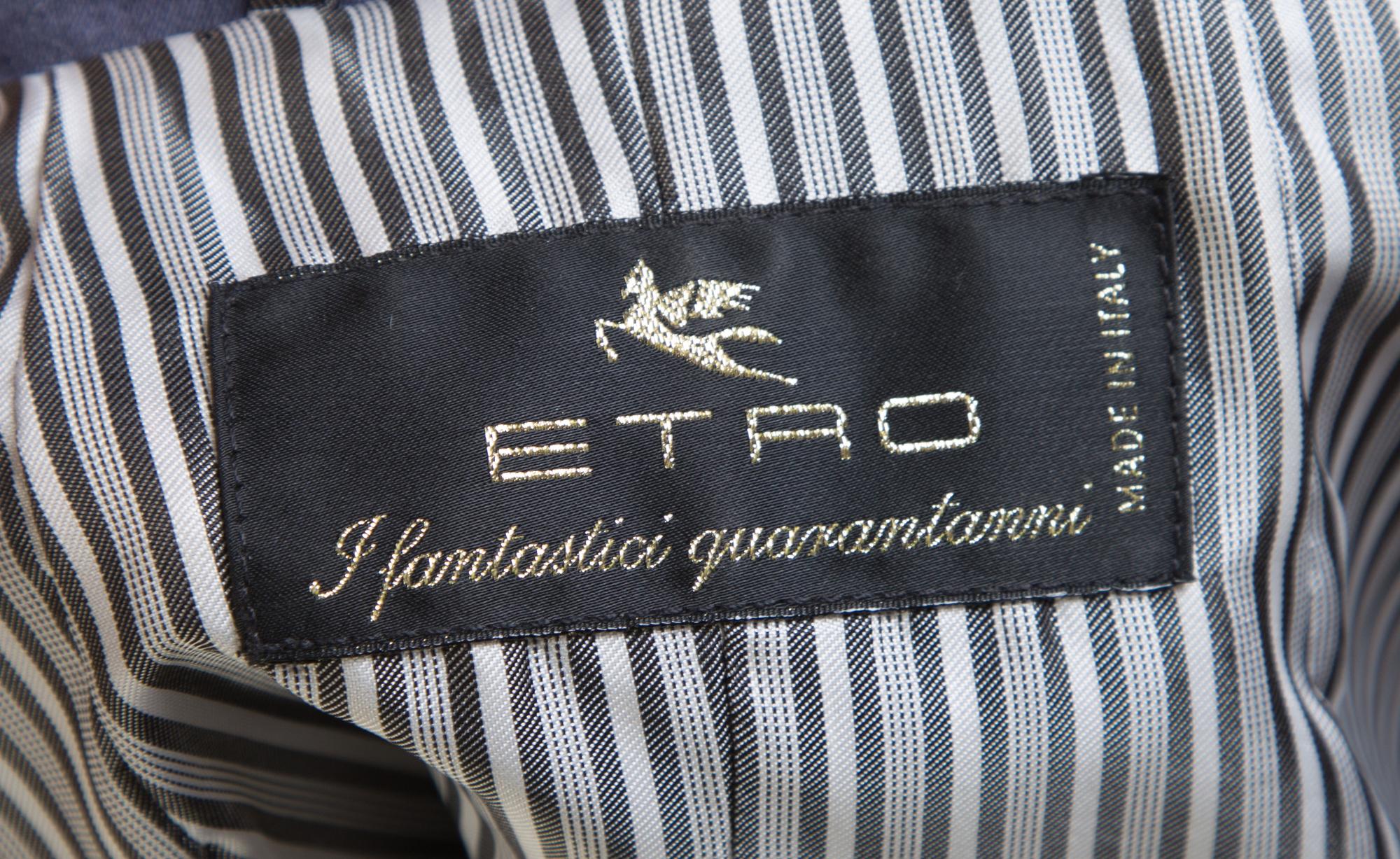 An Etro Multicolor Pattern Coat, Size 40.