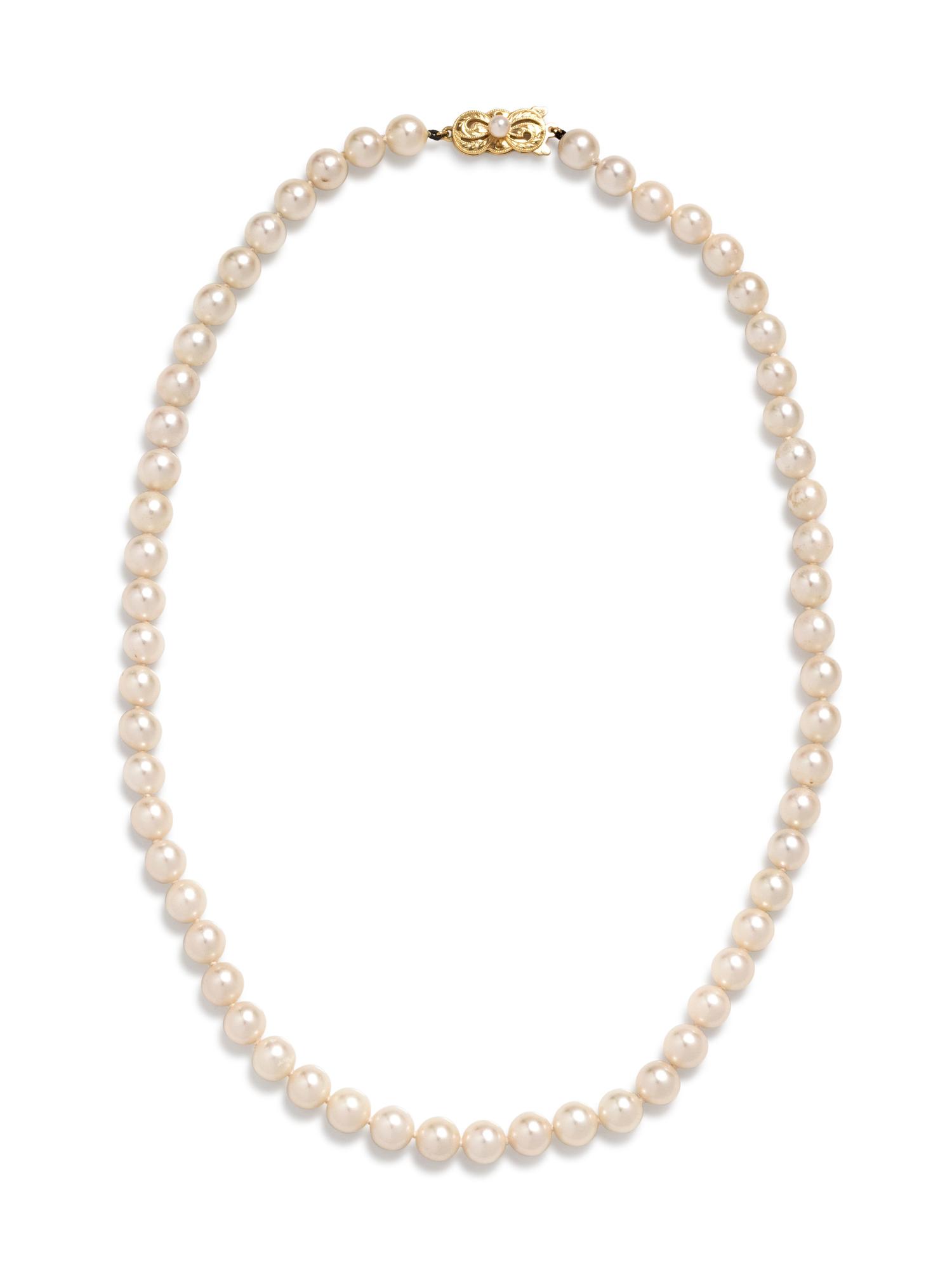 MIKIMOTO, CULTURED PEARL NECKLACE