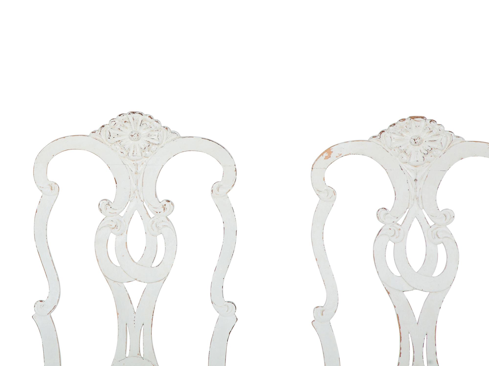 A Set of Eight Italian Painted Dining Chairs — EARLY 20TH CENTURY