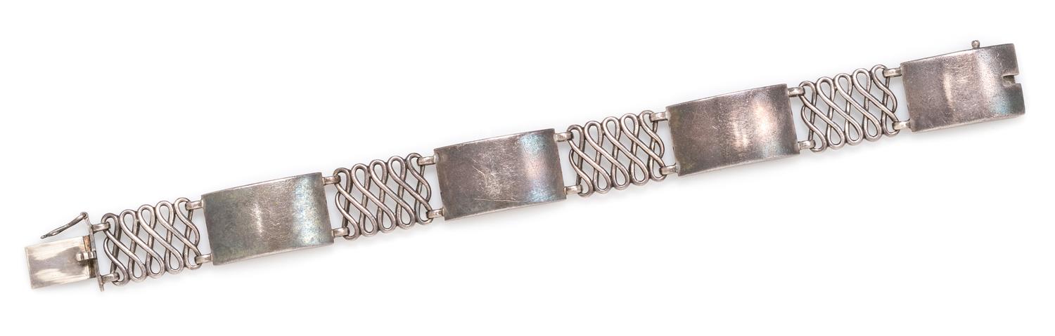 A Sterling Silver Link Bracelet, Georg Jensen, Circa 1933-1944, 21.15 dwts.
