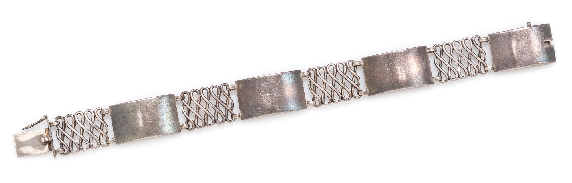 A Sterling Silver Link Bracelet, Georg Jensen, Circa 1933-1944, 21.15 dwts.