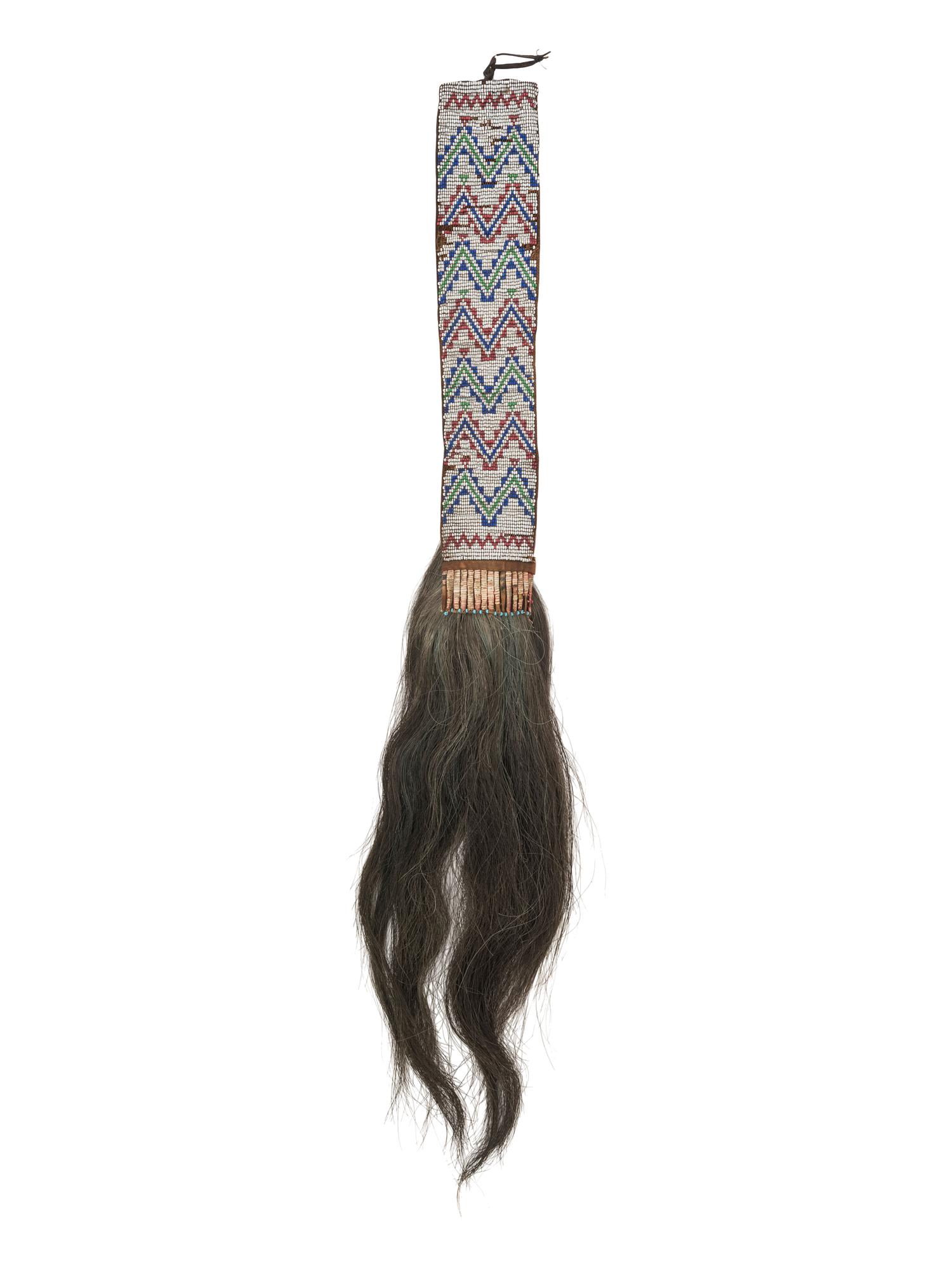 Eastern Plains Loom-Beaded Hair Drop