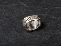 Coin Silver and Turquoise Cuff Bracelet