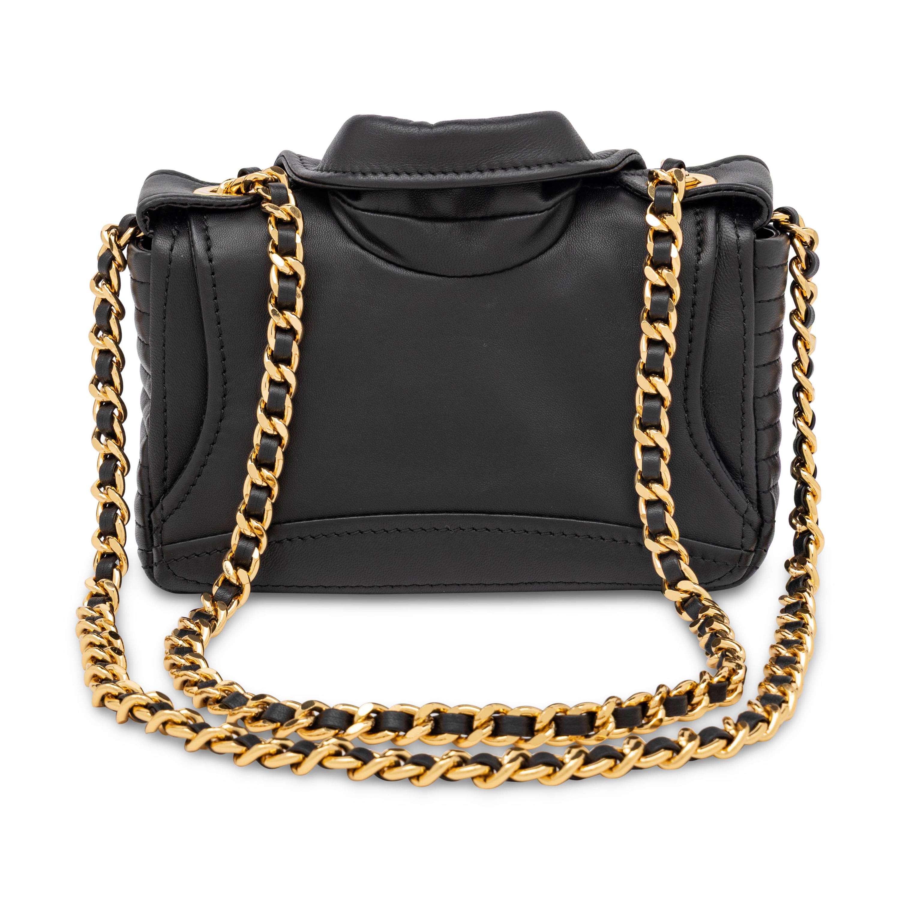 Moschino, Biker Jacket Leather Flap Bag