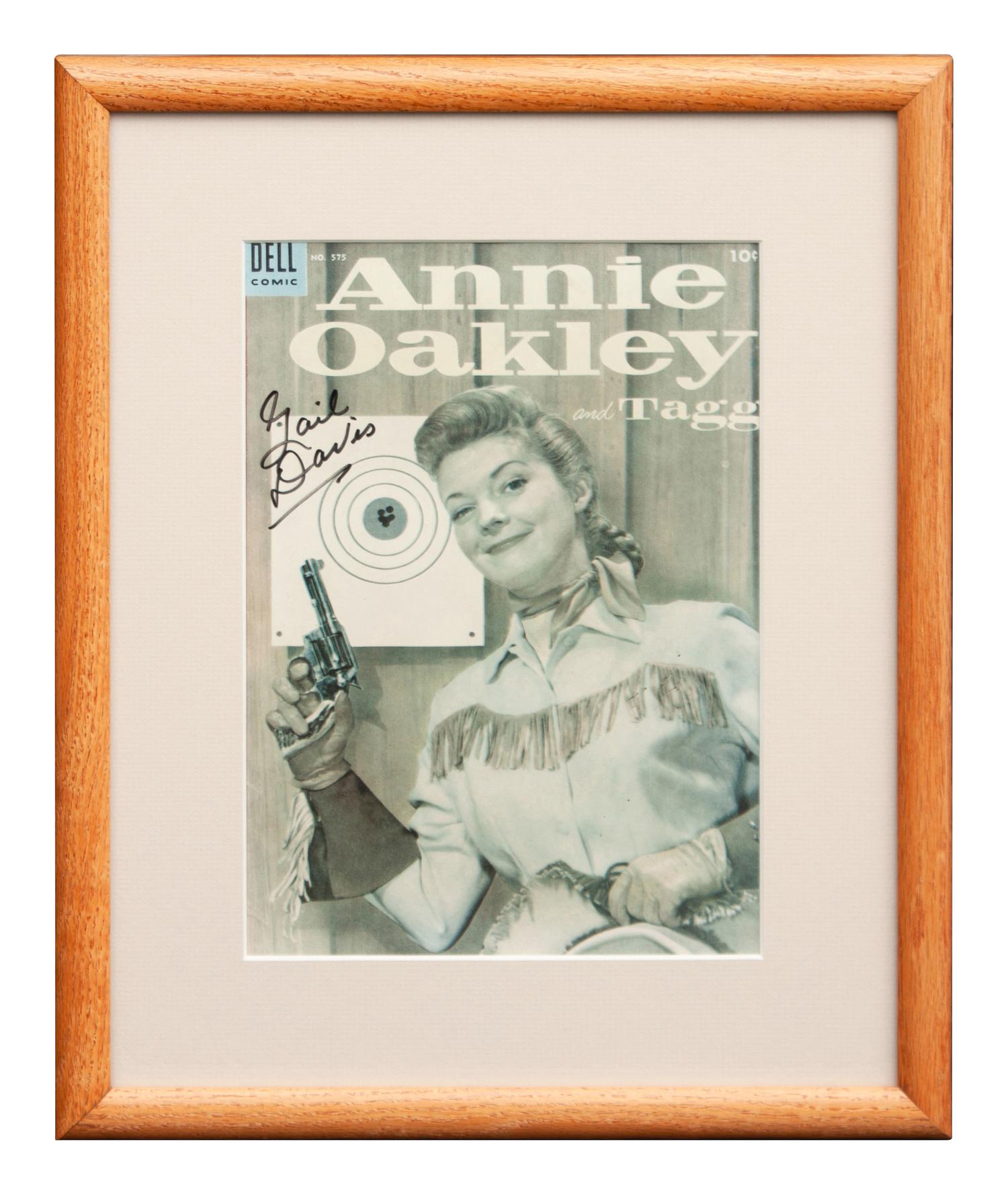 Annie Oakley Dell Comic book Cover, signed by Gail David