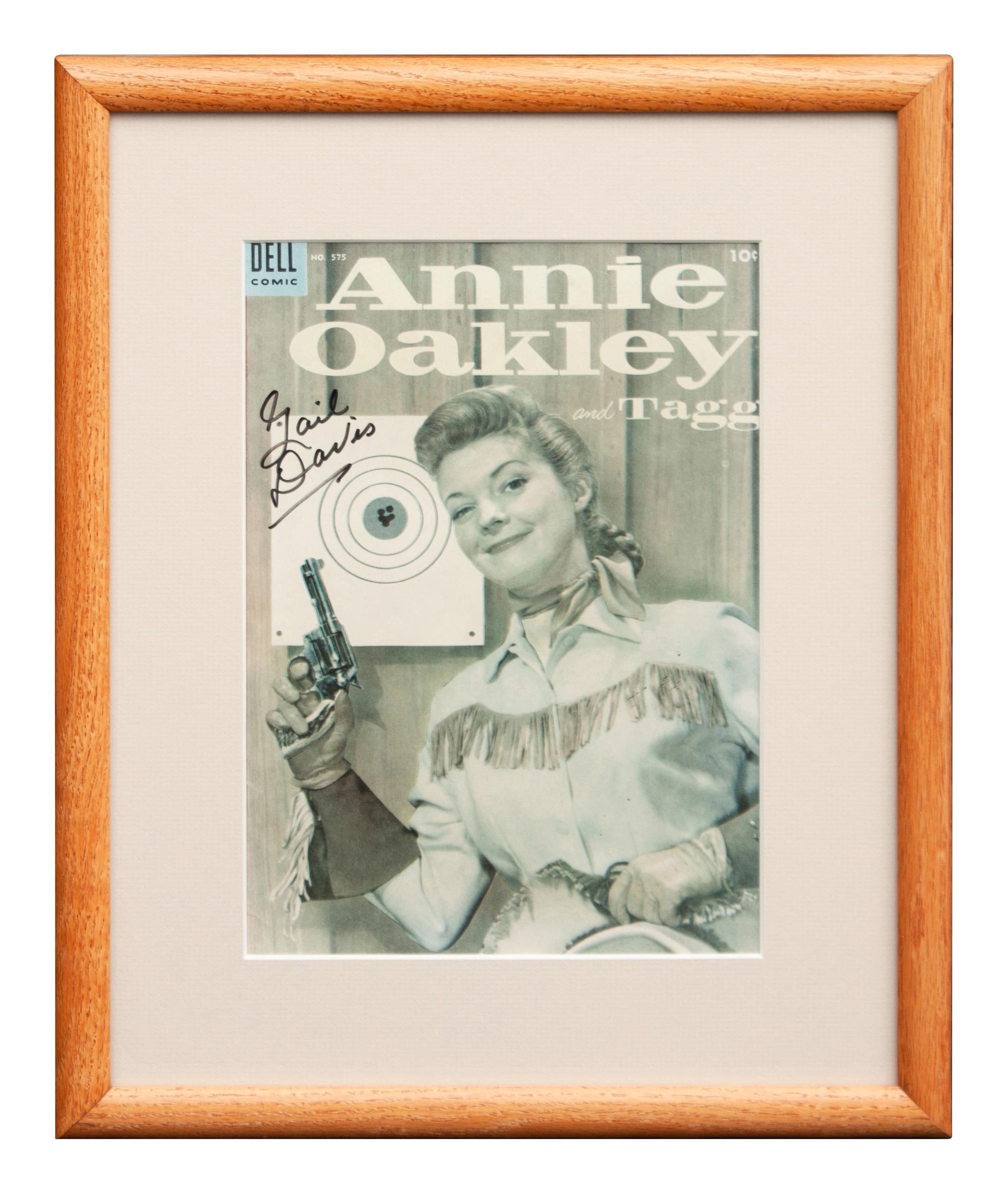 Annie Oakley Dell Comic book Cover, signed by Gail David