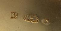 A Pair of Russian Silver-Gilt and Enameled Kovshi, Mark of Nikolay Strulev, Moscow, 20th Century, each of typical form, the body and ha