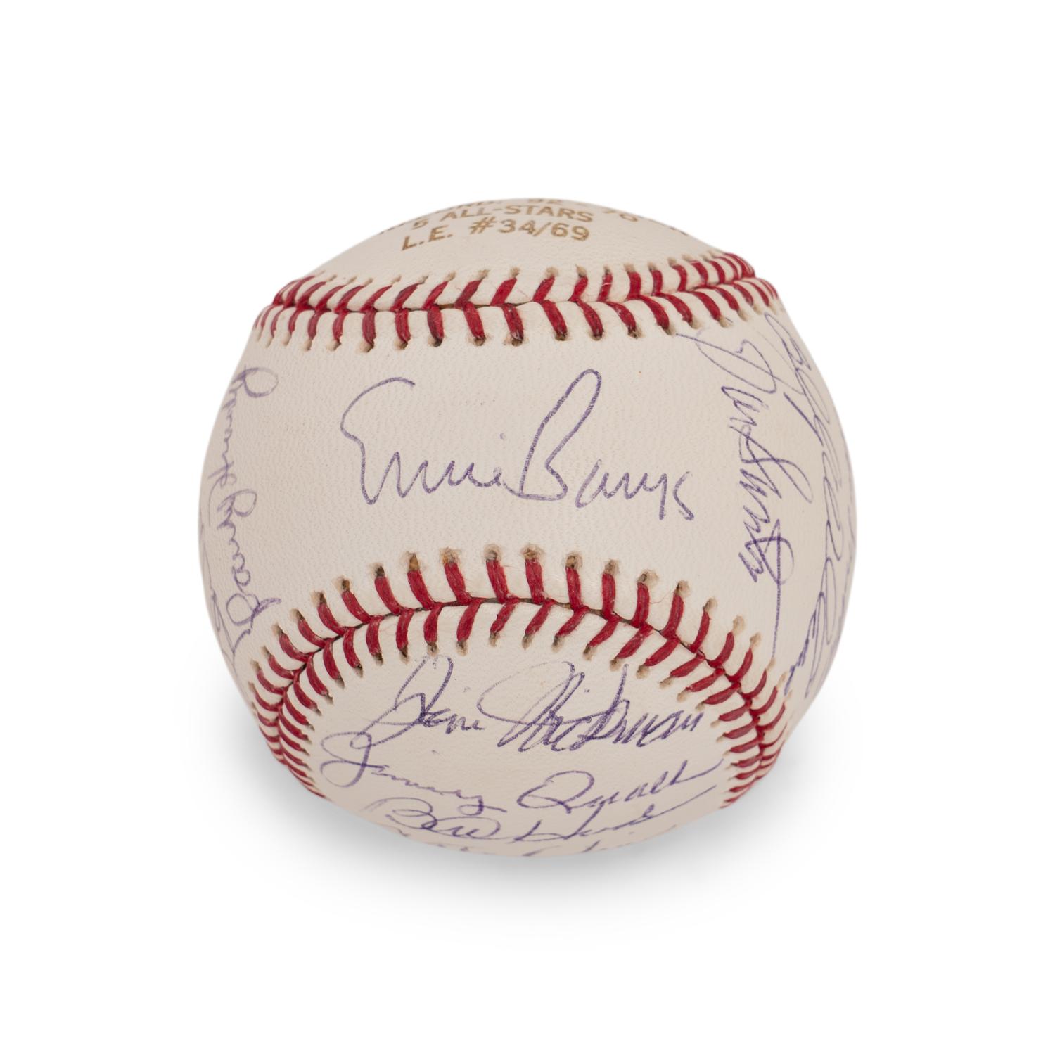 A 1969 Chicago Cubs Team Signed Autograph Baseball - 17 Signatures (Beckett Authentication Services)