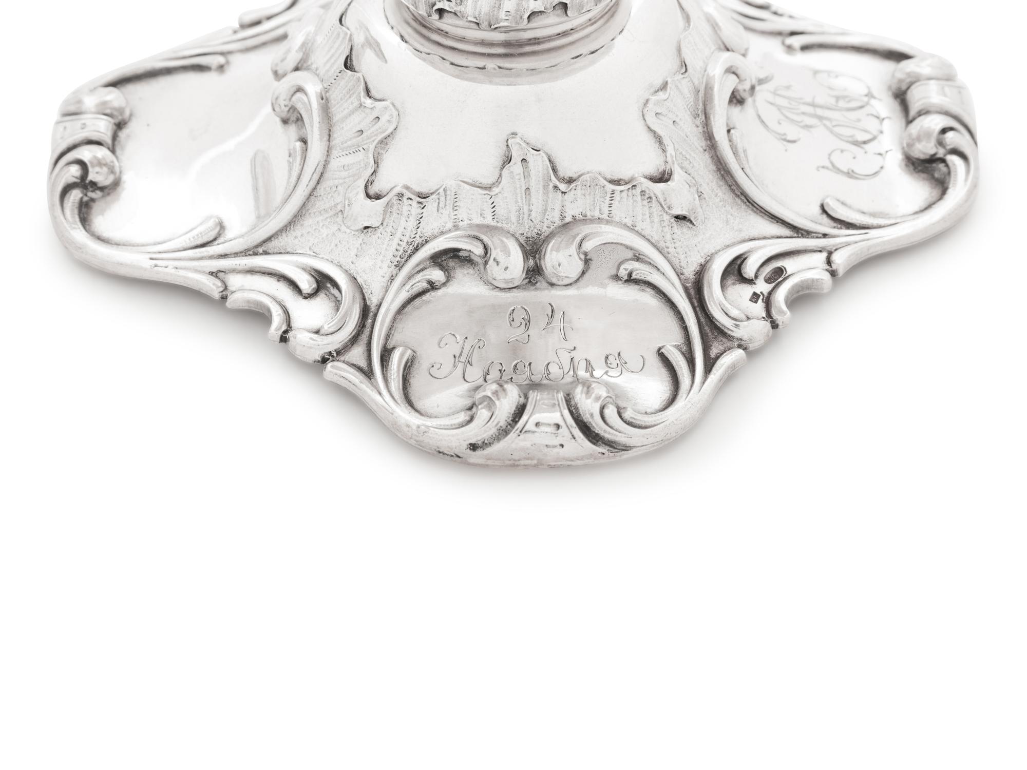 A Pair of Russian Silver and Parcel Gilt Compotes