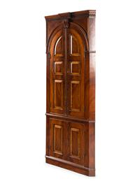 A George III Style Mahogany Corner Cabinet