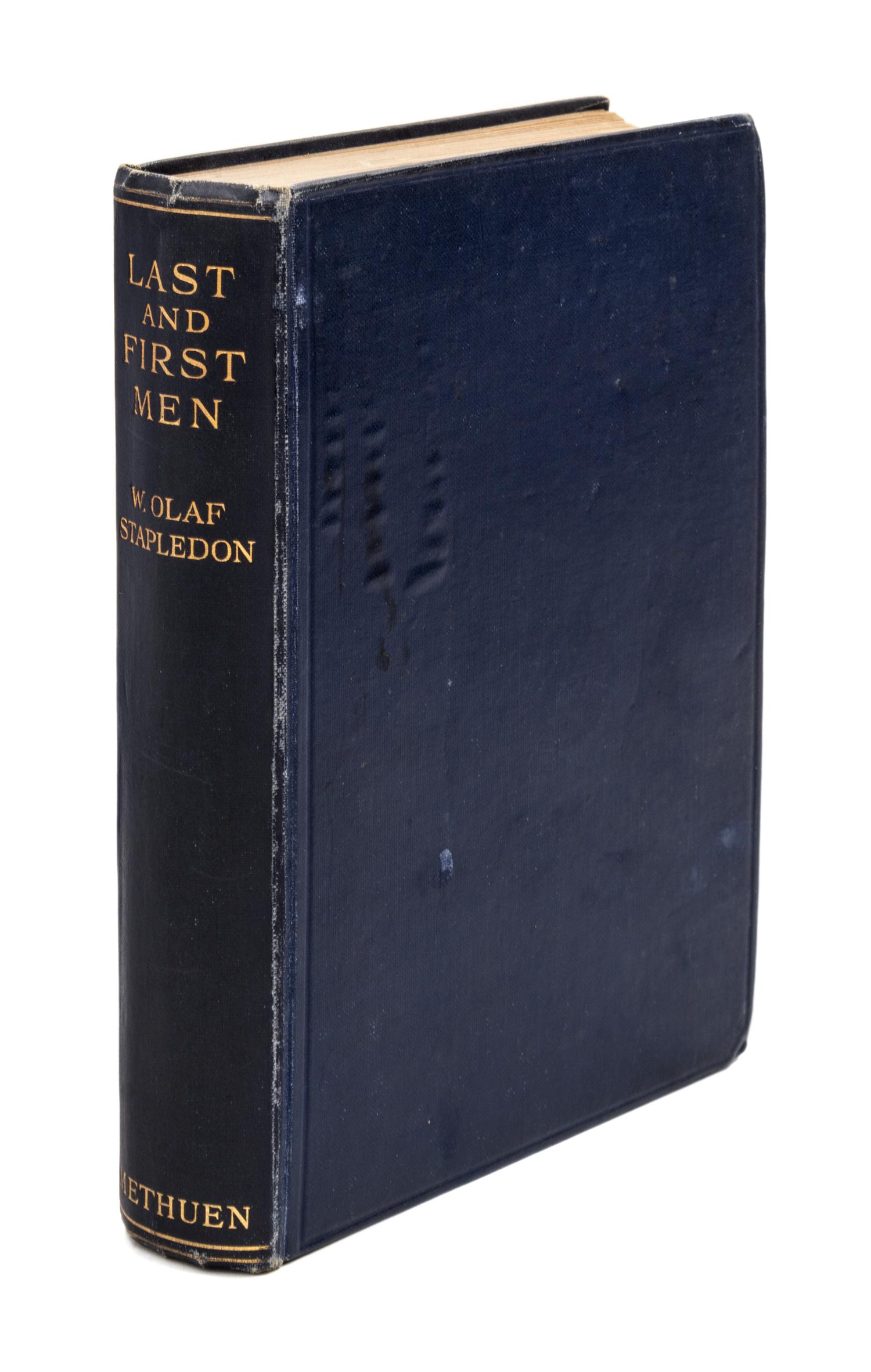 STAPLEDON, OLAF. Last and First Men. London, 1930. First edition. Signed. Presentation copy.