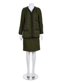 Chanel Two-Piece Tweed Skirt Suit, c.1984