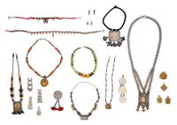 A Collection of Necklaces and Amulets