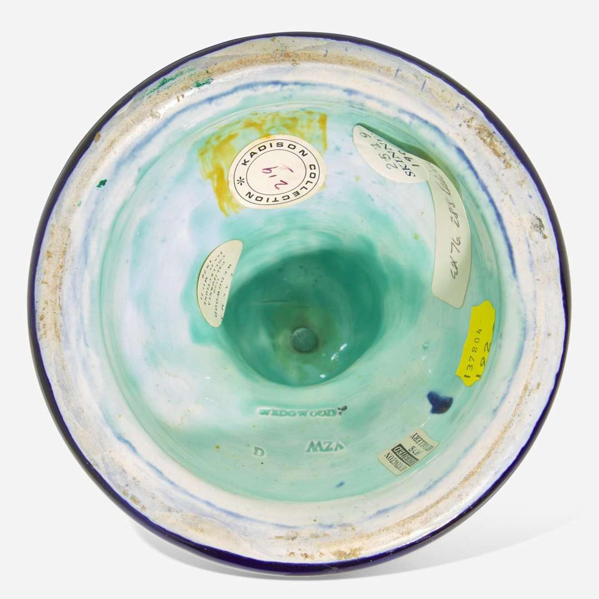 A Wedgwood Majolica Egyptian Revival "Philae" Candleholder UK, 1860s