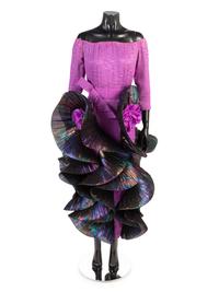 Pierre Cardin Lamé Flounce Evening Dress, 1980s