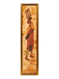 A Batik Textile Panel Signed P. Niuguna