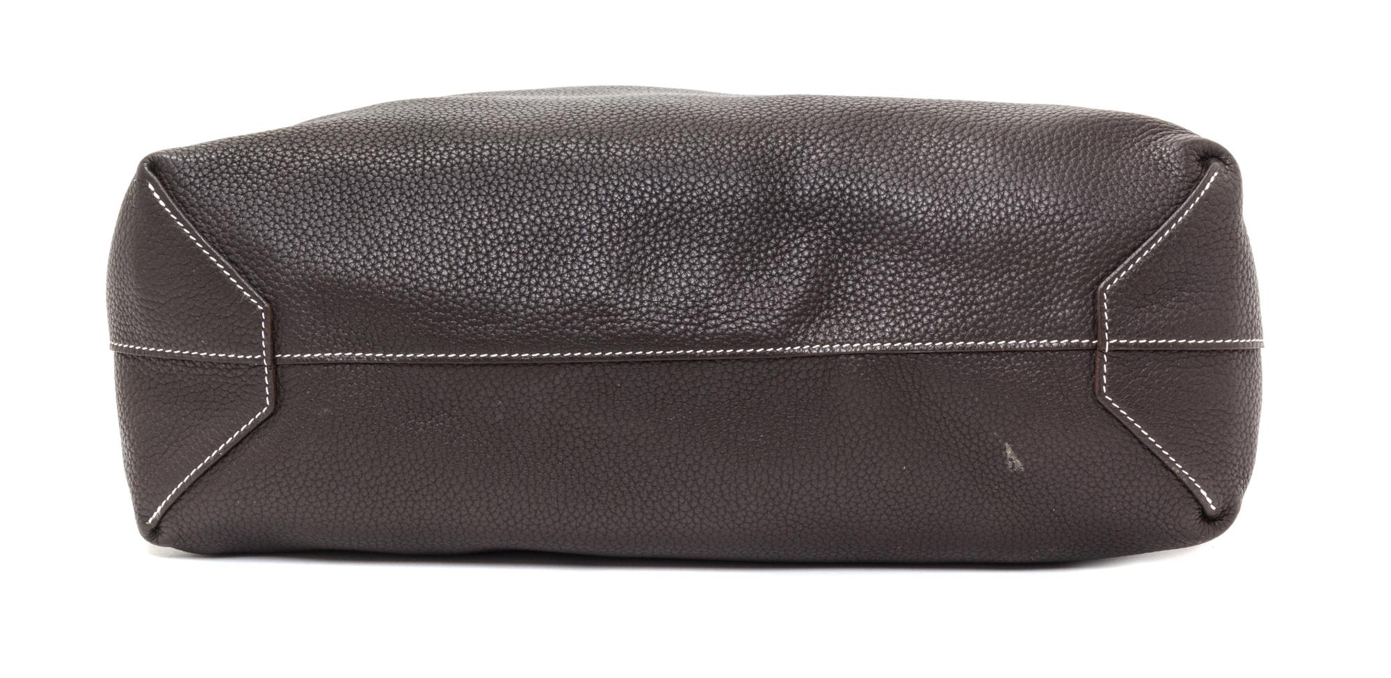 An Hermes Etoupe/Dark Brown 45cm Taurillon Clemence Double Sens Tote, 17.5" x 15.5" x 5".
