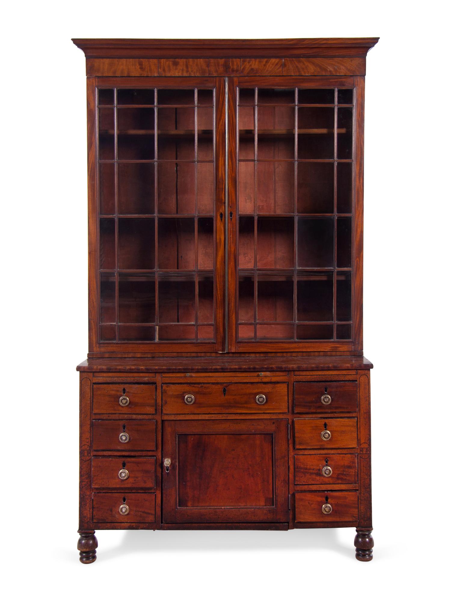 A Federal Mahogany Bookcase