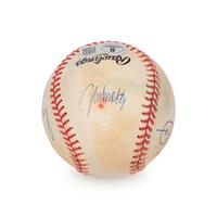 An Atlanta Braves Pitchers Signed Autograph Baseball (Beckett Authentication Services)