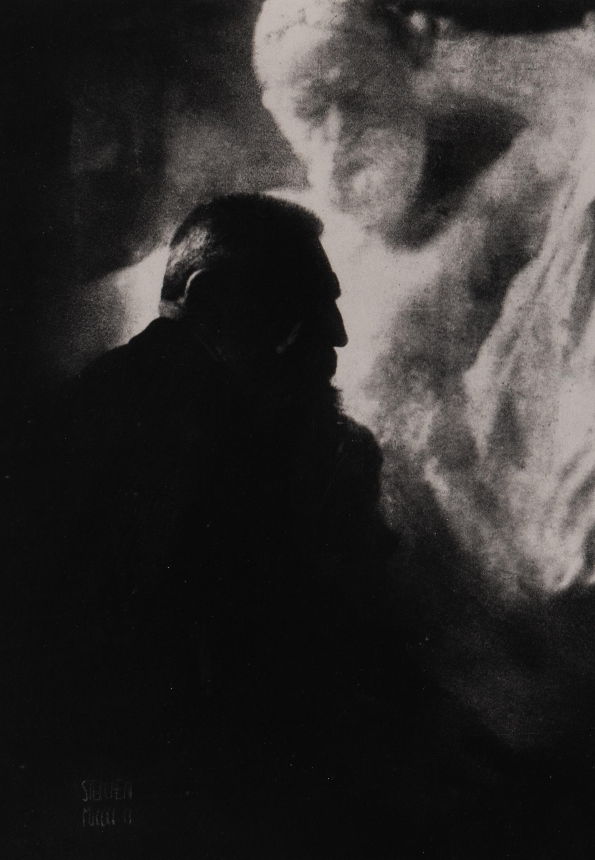 Rodin "Le Penseur" ("Thinker,") Paris , 1902
