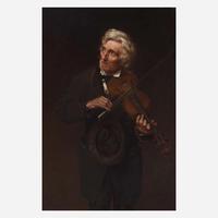 John George Brown (American, 1831-1913) A Merry Air and a Sad Heart