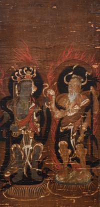 A Set of Six Japanese 'Buddhist' Paintings