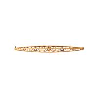 COLLECTION OF PLATINUM TOPPED YELLOW GOLD, SAPPHIRE, AND DIAMOND BAR PINS