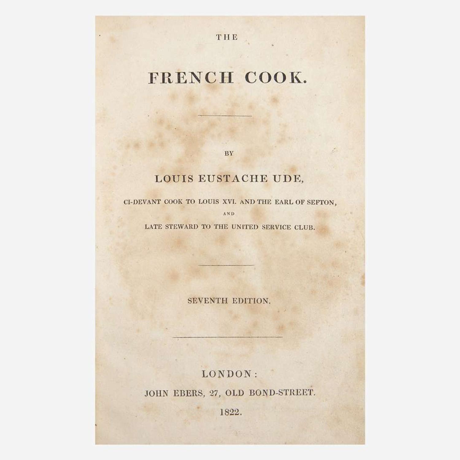 [Food & Drink] Group of 12 18th and 19th Century Titles on Cooking and Housekeeping