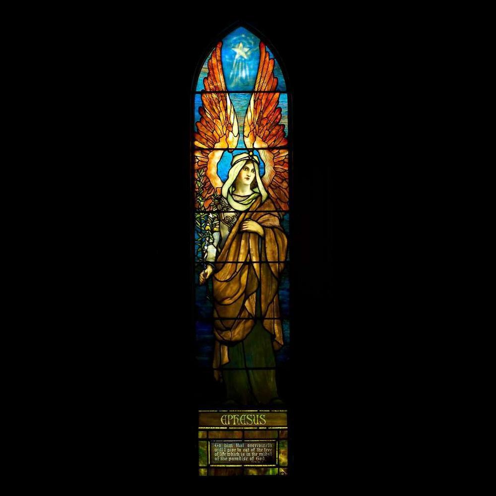 TIFFANY STUDIOS Angels Representing Seven Churches, A Rare Set of Seven Windows, 1902