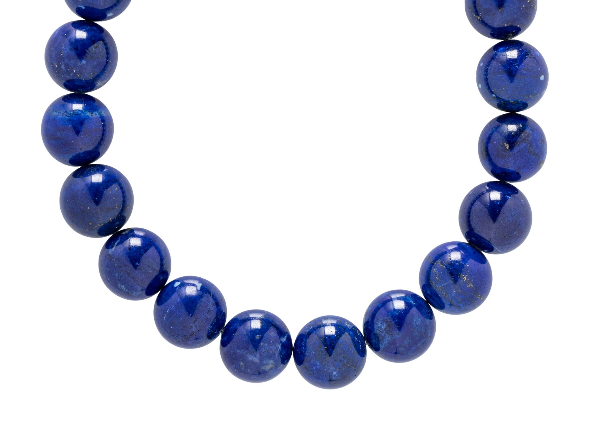 LAPIS LAZULI BEAD NECKLACE
