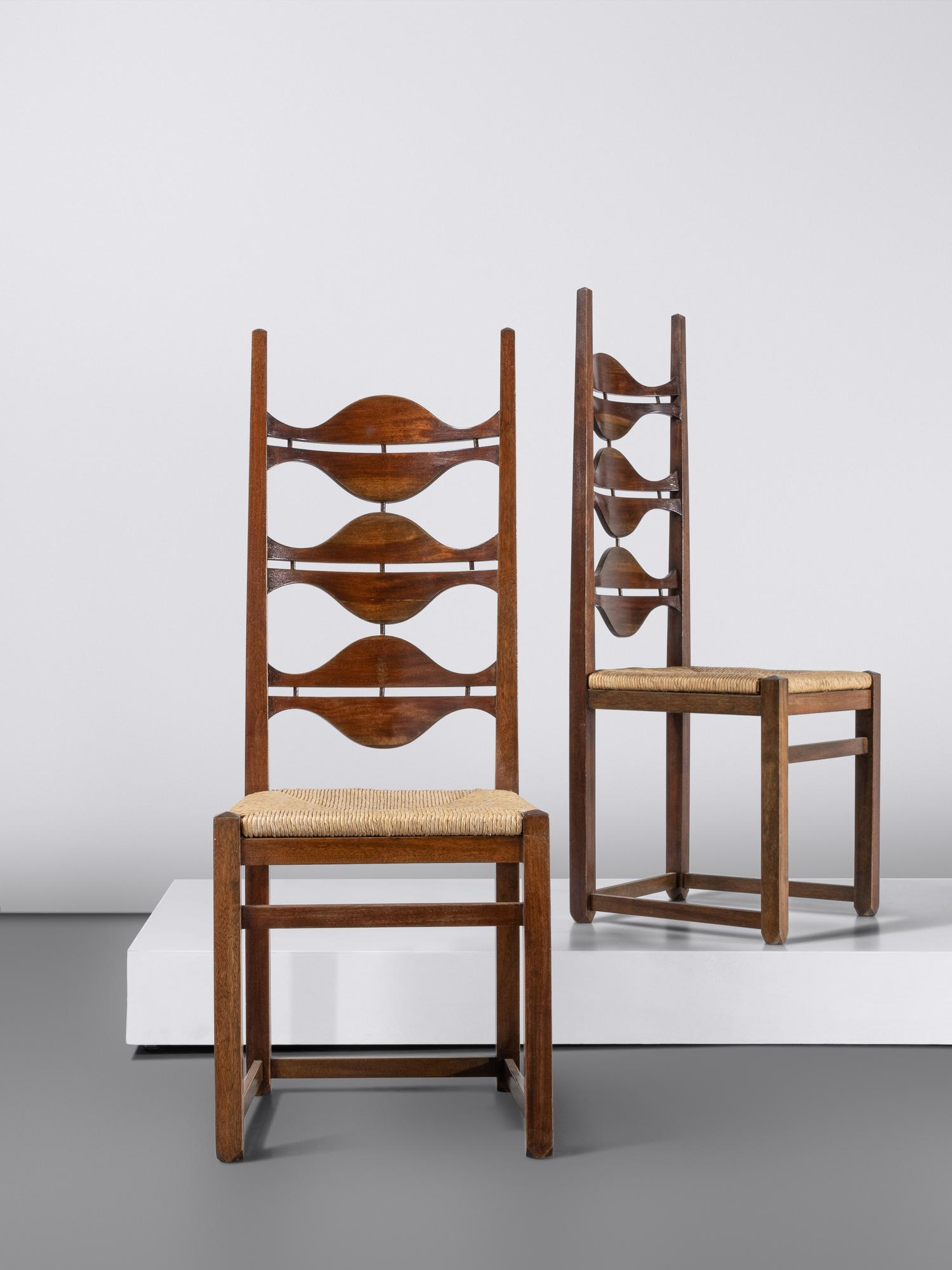 Set of Eight Dining Chairs Spain, c. 1964